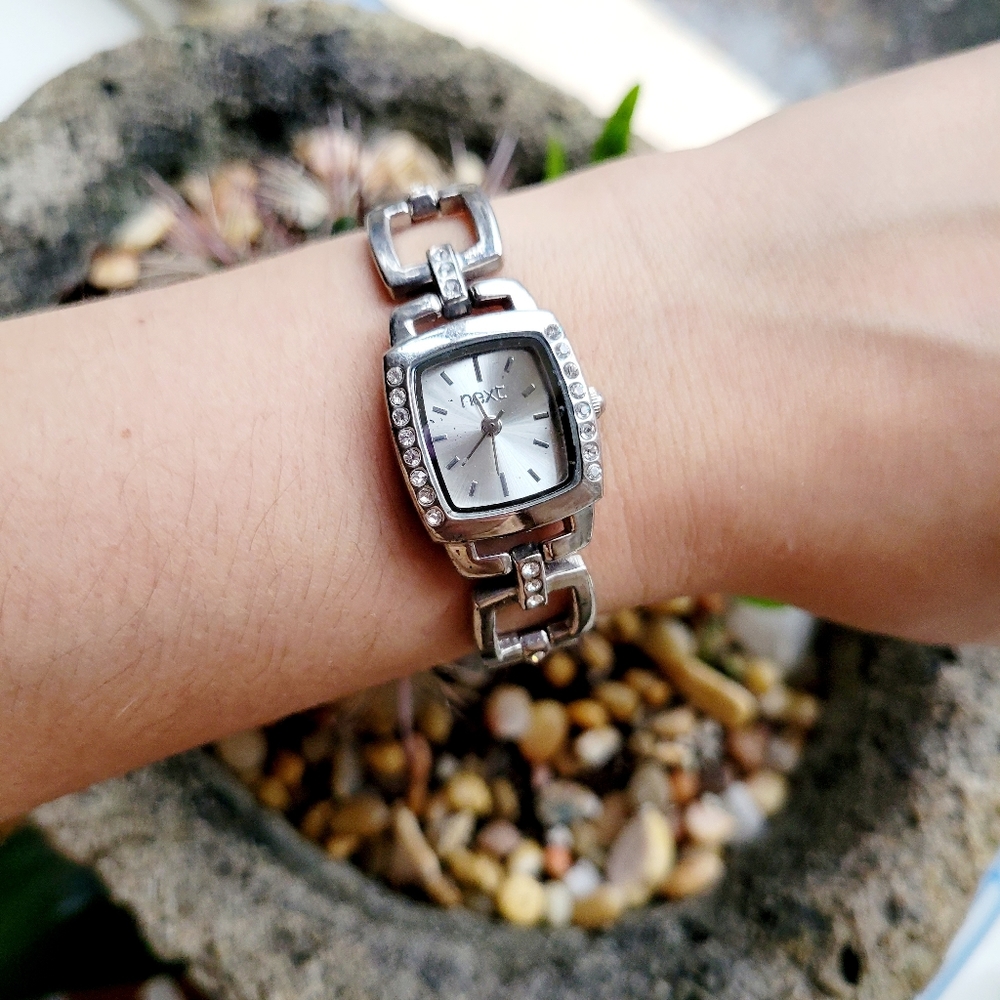 Classic Next Silver Rhinestone Watch - Picture 5 of 9